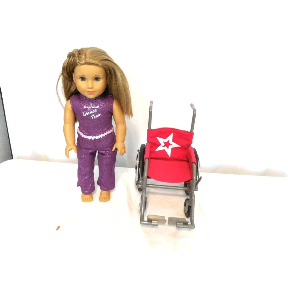 My American Girl Doll Fair Skin Blue Eyes Light Brown Hair 18